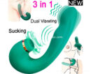 Rechargeable Figure Sucking Licking Clitoral Rabbit G-Spot Dildo Vibrator Sex Toys for Women