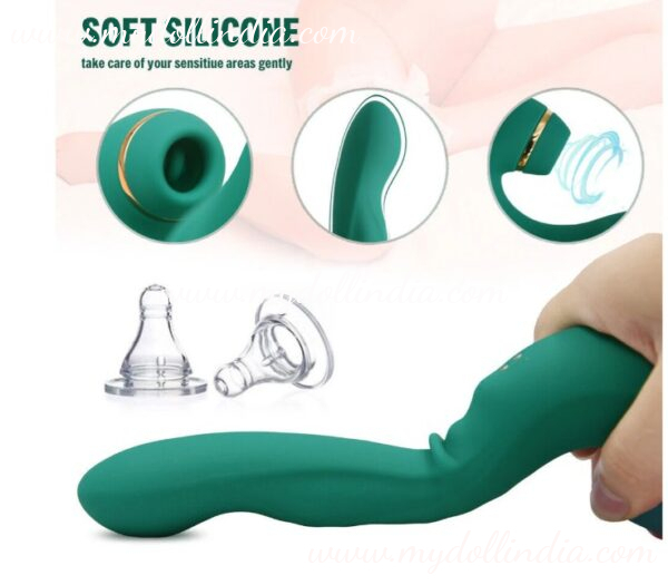 Rechargeable Figure Sucking Licking Clitoral Rabbit G-Spot Dildo Vibrator Sex Toys for Women - Image 2