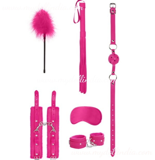 6 pieces Beginner Bondage Kit -Pink - Image 2