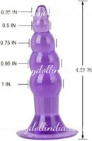 4.25 Inches Anal Beads Butt Plug for Beginners