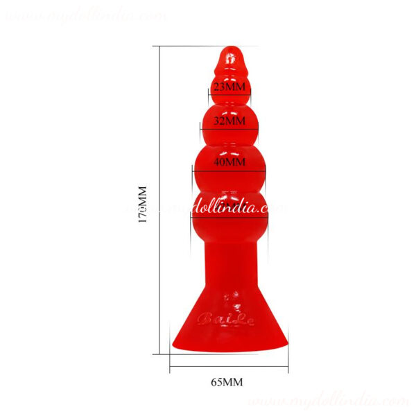 4 Beads Soft Material  Anal plug For Sex relief support for both men and women - Image 4