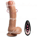 8.3 Inches (10 Speed & 3 Thrusting Speeds)Silicone Rechargeable Vibrating & Thrusting Dildo Vibrator with Heating Function & Wireless Remote