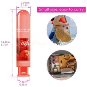 Strawberry Fruit Flavored Water Based Personal Edible Lubricant 80ml