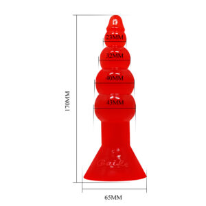 RED BIG Anal Butt Plug Beads for G Spot Adult Toys