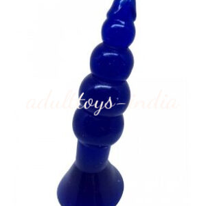 Big Anal Butt Plug Toys Large Silicone Anal Beads Plug-Blue