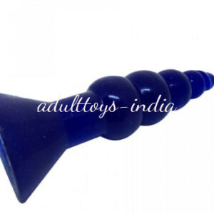 Big Anal Butt Plug Toys Large Silicone Anal Beads Plug-Blue