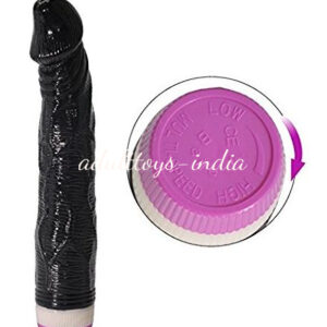 8″(Black) Vibrating Dildo G Spot Vibrator Sex Toy for Woman