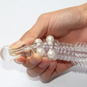 Beaded Crystal Penis Extender Sleeve For Men