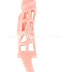 Flesh Stretchy Vibrating Male Penis Extension Extender Sleeve