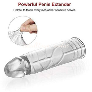 Crystal Soft Penis Extender Enlarger Sleeve for Men