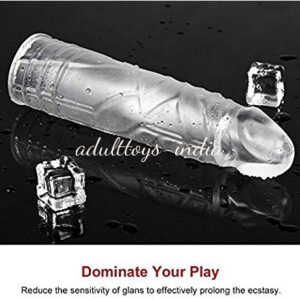 Crystal Soft Penis Extender Enlarger Sleeve for Men