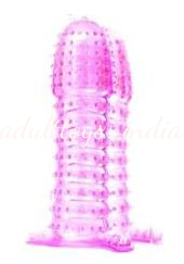 Crystal Dotted Condom Pink For Male
