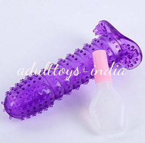 Crystal Dotted Condom Purple For Male