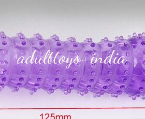 Crystal Dotted Condom Purple For Male