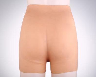 Full Silicone Hollow Penis Extension Underwear For Men In Flesh - Image 5