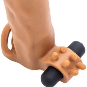 2 Extra Inches Vibrating Penis Sleeve for Male