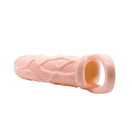 Flesh Silicone Simulation Skin Texture Penis Extension Sleeve - Image 7