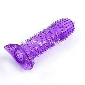 Crystal Dotted Condom Purple For Male