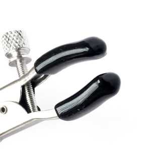 Metal Nipple Clamp With Red Bells Nipple Stimulating Clips 1 Pair