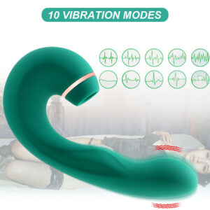 3 IN 1 Clit Licking Sucking Vibrator G-Spot Dildo Massager For Women