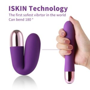 10 Speed Luxury G Spot Clitoris Stimulator Vibrator USB Charging Model -Purple