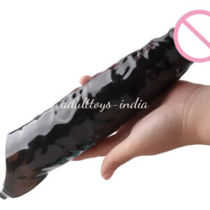 12 Inches Negro Penis Black Big Size Penis extender sleeve For men