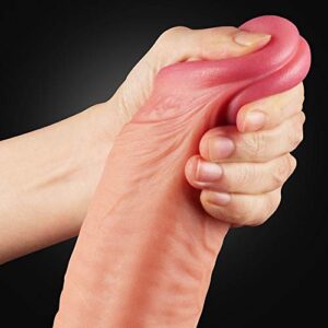Lovetoy 12 Inch Large Dual Density Silicone Realistic Dildo with Suction Cup