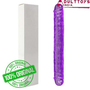 13.3 Inches Dual Headed Penis Dildo -Purple
