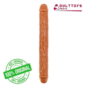 14 Inches Choco Brown Dual Head Beginners Lesbian Sex Toys