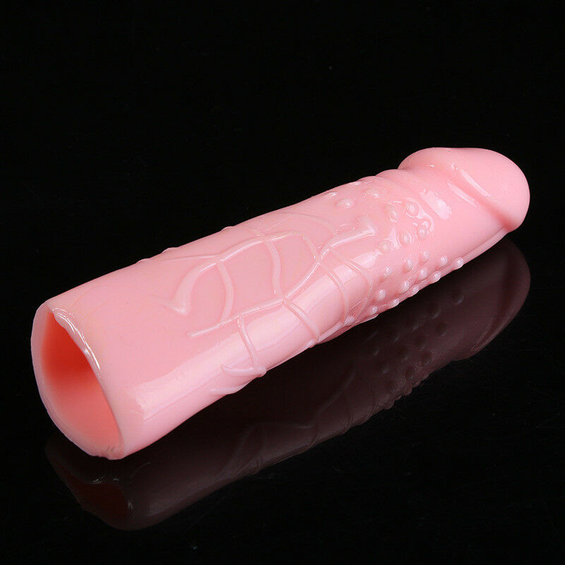 3 Inch Extender Penis Sleeve Reusable Condom Dick Growth Sleeve