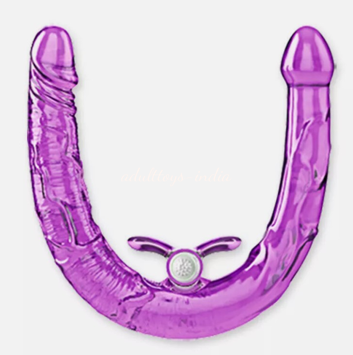 Double Ended Jelly Vibrating Dildo Long Dong Dual Penetration Anal Sex Men and Women and Lesbian - Image 6