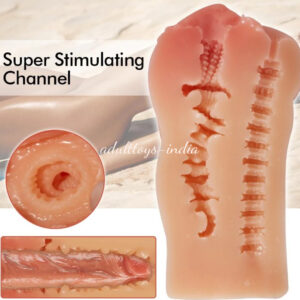 7.1 Inch Tight Vagina Anal Dual-Channel Pocket Pussy Male Masturbator