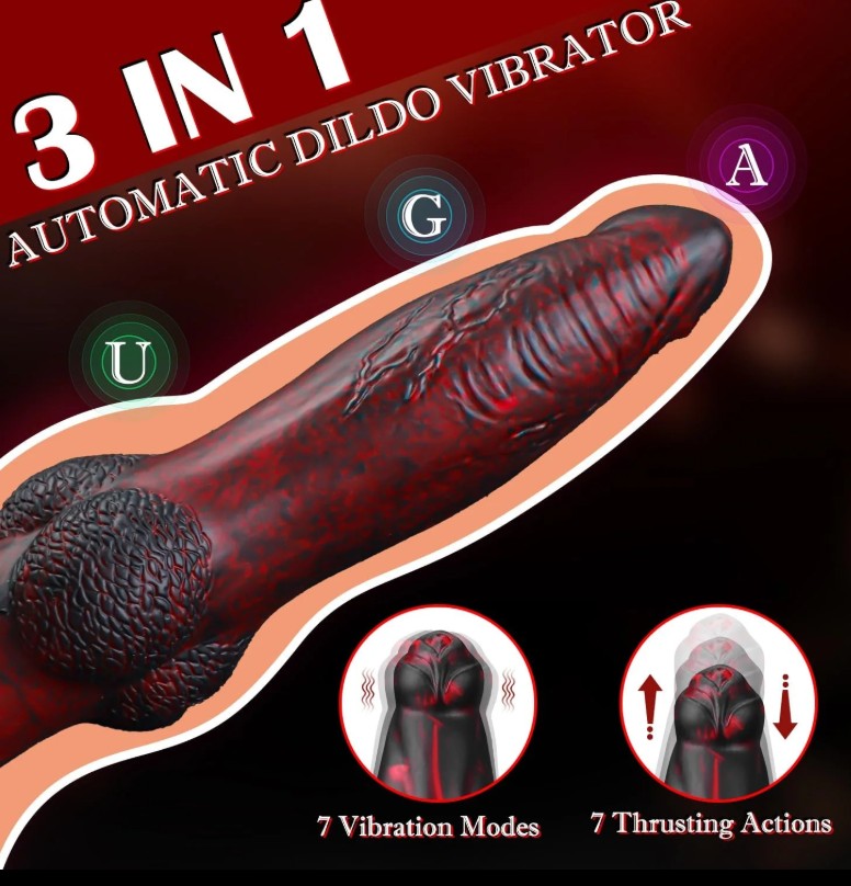 3 In 1 Automatic Wireless Remote Control Dog Thrusting Dildo - Image 3
