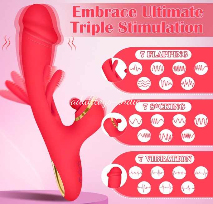 7 Flapping Vibrator with Clitoral 7 Tapping G Spot 7 Vibration For Women - Image 2