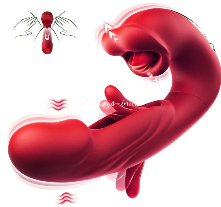 Upgrade New Tongue Licking Flapping Clit and G-spot Vibrator For Couple