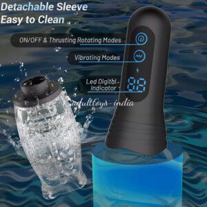 3 In 1 Automatic Thrusting Rotating Vibrating Electric Sex Toy for Men