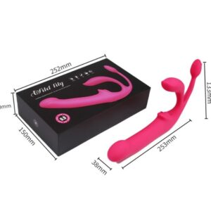 1 in 4 Lesbian Vibrator G-spot and Clitoral and Anal Stimulator with Wireless Remote