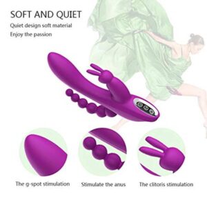 1st Quality 3 in 1 Rabbit Vibrator India - Purple