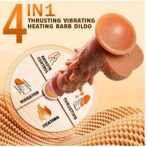 1in4 Thrusting Spikes Vibration G Spot Anal Stimulation Heating Dildo