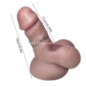 5.9 Inches Realistic Liquid Silicone Soft Dildo For Adults Couples Orgasm Sex