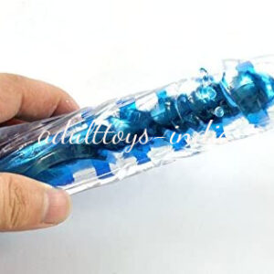 7 Inch G Spot Jelly Vibrator Bullet Dildo Blue