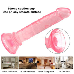 First Time Users Mini Jelly Strapon Harness Small Dildo Pink