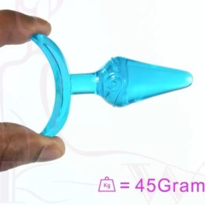 1st Grade Silicon Jelly Mini Plug Anal 6cm Blue Color