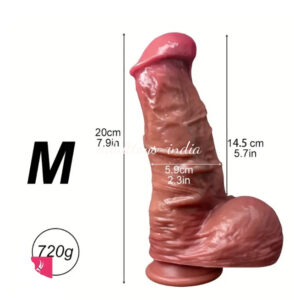 7.9 Inches Realistic Thick Dia Liquid Silicone Adult Sex Pleasure Soft Dildo For Women