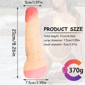 8.26 Inches Realistic Vagina 2 In 1 Pocket Pussy Dildo Sleeve For Men