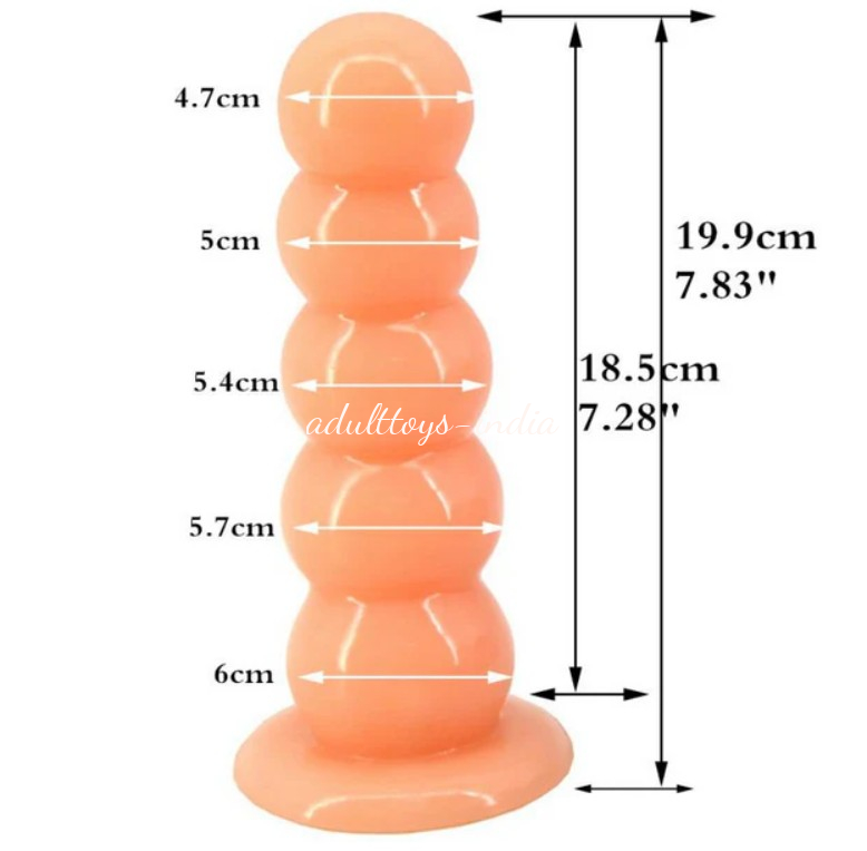 Faak XL Size Big and Realistic 5 beads Anal Buttplug sex toys india - Image 6