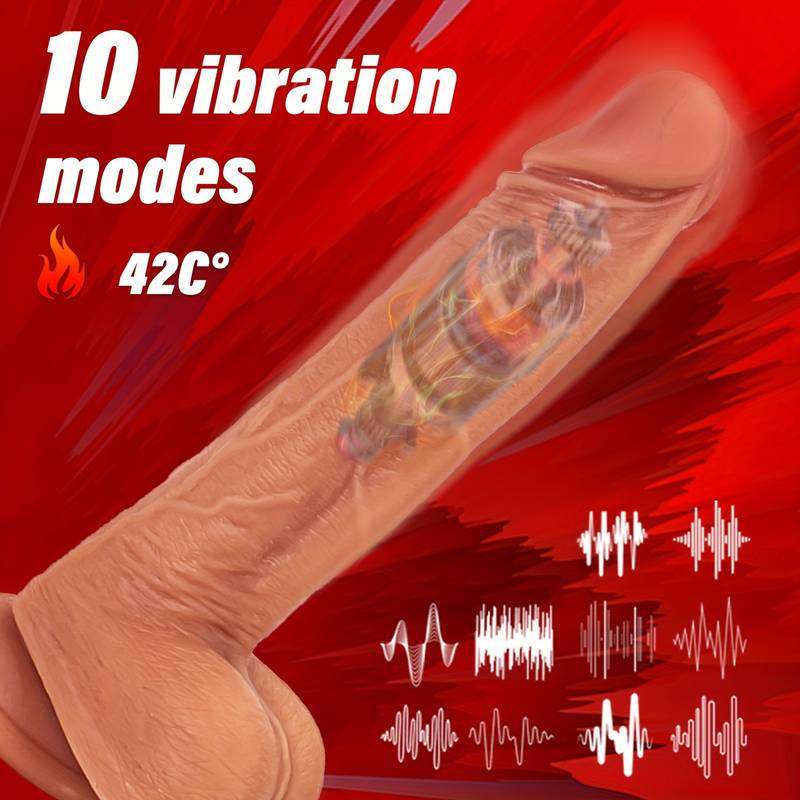 1 In 3 Realistic Thrusting Dildo Vibrator For Women - Image 4