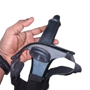 Strap On Hollow Penis Dildo For Men-Black