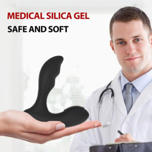 Dual Shock 12 speeds Vibranting Remote Control Prostate Massager Continuous Pleasure For Men