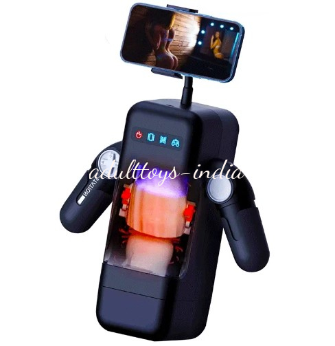 Amovibe Game Cup Automatic Heating Thrusting Masturbator with Phone Holder